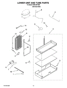 12 - Lower Unit And Tube Parts parts for Kitchenaid Refrigerator KSSC36FTS00 from AppliancePartsPros.com