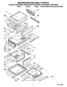 03 - Refrigerator Shelf Parts parts for Kitchenaid Refrigerator KSCS23FSWH02 from AppliancePartsPros.com