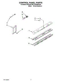 05 - Control Panel Parts parts for Kitchenaid Refrigerator KSSO48QTB00 from AppliancePartsPros.com