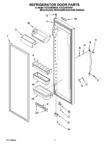 05 - Refrigerator Door Parts parts for Kitchenaid Refrigerator KSCS25MTMK01 from AppliancePartsPros.com