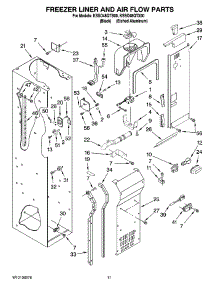 08 - Freezer Liner And Air Flow Parts parts for Kitchenaid Refrigerator KSSO48QTX00 from AppliancePartsPros.com