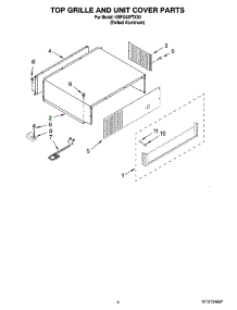 03 - Top Grille And Unit Cover Parts parts for Kitchenaid Refrigerator KBFO42FTX00 from AppliancePartsPros.com
