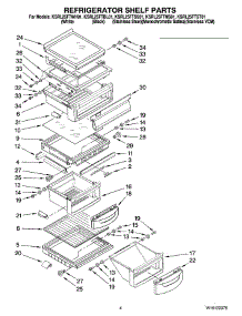 03 - Refrigerator Shelf Parts parts for Kitchenaid Refrigerator KSRL25FTWH01 from AppliancePartsPros.com