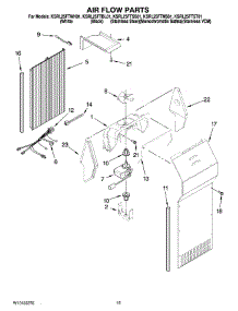09 - Air Flow Parts parts for Kitchenaid Refrigerator KSRL25FTWH01 from AppliancePartsPros.com