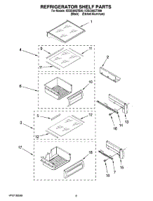 07 - Refrigerator Shelf Parts parts for Kitchenaid Refrigerator KSSO36QTB00 from AppliancePartsPros.com