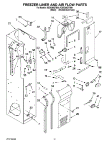 08 - Freezer Liner And Air Flow Parts parts for Kitchenaid Refrigerator KSSO36QTB00 from AppliancePartsPros.com