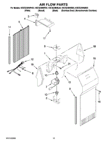 09 - Air Flow Parts parts for Kitchenaid Refrigerator KSCS23INBL03 from AppliancePartsPros.com