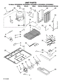 11 - Unit Parts parts for Kitchenaid Refrigerator KSCS23INBL03 from AppliancePartsPros.com