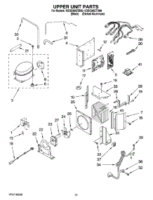 13 - Upper Unit Parts parts for Kitchenaid Refrigerator KSSO36QTB00 from AppliancePartsPros.com
