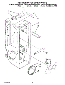 02 - Refrigerator Liner Parts parts for Kitchenaid Refrigerator KSRG22FTBL01 from AppliancePartsPros.com
