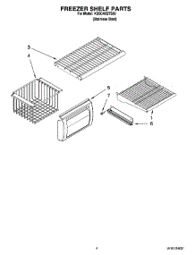 03 - Freezer Shelf Parts parts for Kitchenaid Refrigerator KSSC48QTS00 from AppliancePartsPros.com