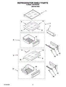 07 - Refrigerator Shelf Parts parts for Kitchenaid Refrigerator KSSC48QTS00 from AppliancePartsPros.com