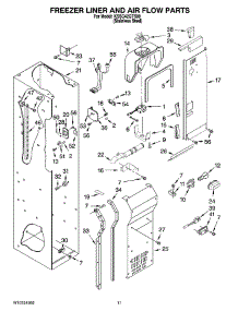 08 - Freezer Liner And Air Flow Parts parts for Kitchenaid Refrigerator KSSC42QTS00 from AppliancePartsPros.com