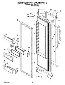 10 - Refrigerator Door Parts parts for Kitchenaid Refrigerator KSSC42QTS00 from AppliancePartsPros.com