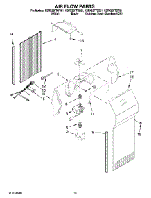 09 - Air Flow Parts parts for Kitchenaid Refrigerator KSRX25FTSS01 from AppliancePartsPros.com