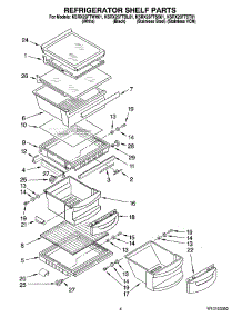 03 - Refrigerator Shelf Parts parts for Kitchenaid Refrigerator KSRX25FTWH01 from AppliancePartsPros.com