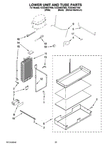 14 - Lower Unit And Tube Parts parts for Kitchenaid Refrigerator KSSS48QTX00 from AppliancePartsPros.com