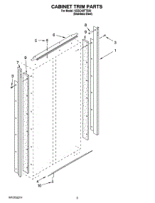02 - Cabinet Trim Parts parts for Kitchenaid Refrigerator KSSC42FTS00 from AppliancePartsPros.com