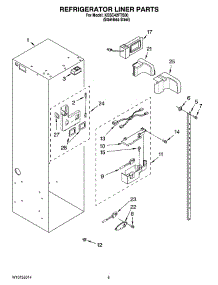 04 - Refrigerator Liner Parts parts for Kitchenaid Refrigerator KSSC42FTS00 from AppliancePartsPros.com