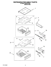 07 - Refrigerator Shelf Parts parts for Kitchenaid Refrigerator KSSP42QTS00 from AppliancePartsPros.com