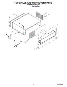 03 - Top Grille And Unit Cover Parts parts for Kitchenaid Refrigerator KBFC42FTS00 from AppliancePartsPros.com