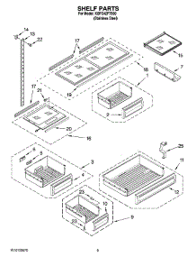 06 - Shelf Parts parts for Kitchenaid Refrigerator KBFC42FTS00 from AppliancePartsPros.com