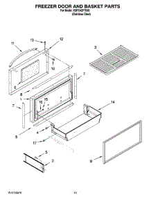 08 - Freezer Door And Basket Parts parts for Kitchenaid Refrigerator KBFC42FTS00 from AppliancePartsPros.com