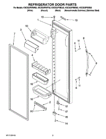 06 - Refrigerator Door Parts parts for Kitchenaid Refrigerator KSCS23FSMS02 from AppliancePartsPros.com