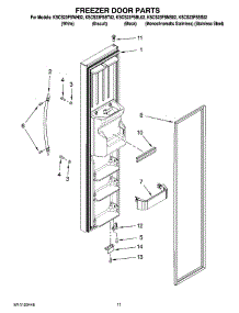 07 - Freezer Door Parts parts for Kitchenaid Refrigerator KSCS23FSMS02 from AppliancePartsPros.com