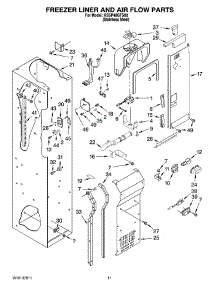 08 - Freezer Liner And Air Flow Parts parts for Kitchenaid Refrigerator KSSP48QTS00 from AppliancePartsPros.com