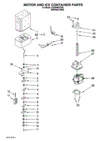 09 - Motor And Ice Container Parts parts for Kitchenaid Refrigerator KSSP48QTS00 from AppliancePartsPros.com