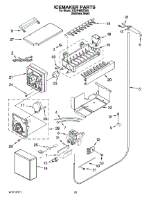 15 - Icemaker Parts parts for Kitchenaid Refrigerator KSSP48QTS00 from AppliancePartsPros.com
