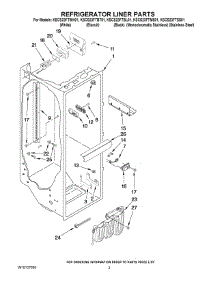 02 - Refrigerator Liner Parts parts for Kitchenaid Refrigerator KSCS23FTBT01 from AppliancePartsPros.com
