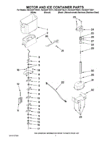 05 - Motor And Ice Container Parts parts for Kitchenaid Refrigerator KSCS23FTWH01 from AppliancePartsPros.com