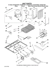 11 - Unit Parts parts for Kitchenaid Refrigerator KSCS23FTWH01 from AppliancePartsPros.com