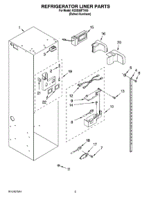 04 - Refrigerator Liner Parts parts for Kitchenaid Refrigerator KSSS36FTX00 from AppliancePartsPros.com