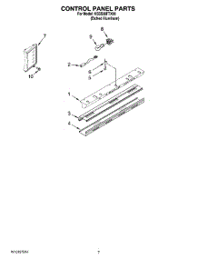05 - Control Panel Parts parts for Kitchenaid Refrigerator KSSS36FTX00 from AppliancePartsPros.com