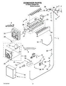 13 - Icemaker Parts parts for Kitchenaid Refrigerator KSSS36FTX00 from AppliancePartsPros.com