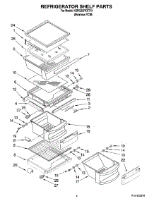 03 - Refrigerator Shelf Parts parts for Kitchenaid Refrigerator KSRG25FKST19 from AppliancePartsPros.com