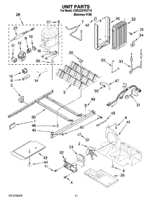 11 - Unit Parts parts for Kitchenaid Refrigerator KSRG25FKST19 from AppliancePartsPros.com