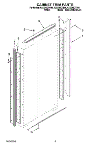 02 - Cabinet Trim Parts parts for Kitchenaid Refrigerator KSSS48QTW00 from AppliancePartsPros.com