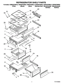 03 - Refrigerator Shelf Parts parts for Kitchenaid Refrigerator KSRS25CSBL02 from AppliancePartsPros.com