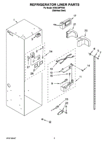 04 - Refrigerator Liner Parts parts for Kitchenaid Refrigerator KSSC48FTS00 from AppliancePartsPros.com