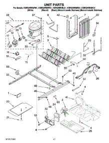 11 - Unit Parts parts for Kitchenaid Refrigerator KSRS25RSWH01 from AppliancePartsPros.com