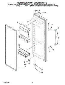 06 - Refrigerator Door Parts parts for Kitchenaid Refrigerator KSRL25FTSS01 from AppliancePartsPros.com