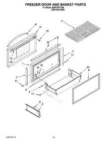 08 - Freezer Door And Basket Parts parts for Kitchenaid Refrigerator KBRC36FTS00 from AppliancePartsPros.com