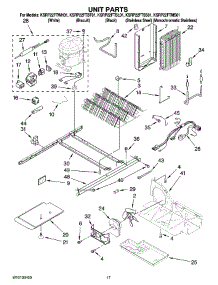 10 - Unit Parts parts for Kitchenaid Refrigerator KSRP22FTBL01 from AppliancePartsPros.com