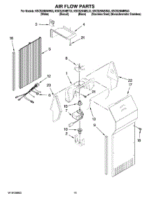 09 - Air Flow Parts parts for Kitchenaid Refrigerator KSCS25INSS03 from AppliancePartsPros.com