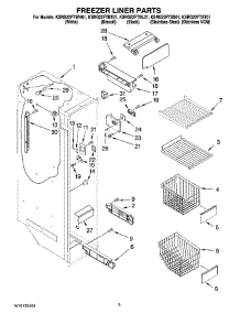 04 - Freezer Liner Parts parts for Kitchenaid Refrigerator KSRG22FTSS01 from AppliancePartsPros.com