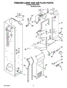 08 - Freezer Liner And Air Flow Parts parts for Kitchenaid Refrigerator KSSO42FTX00 from AppliancePartsPros.com